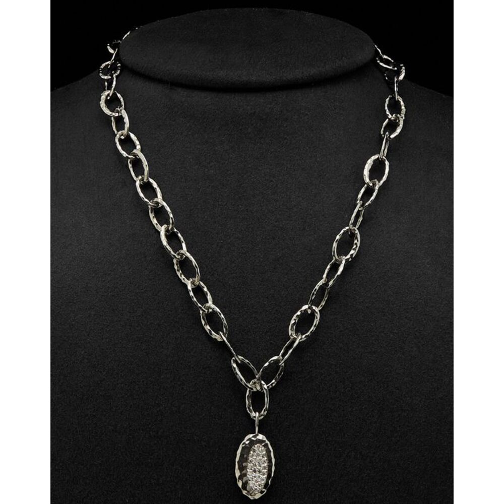Roberto Coin "Icy" Silver 0.45 Ct. Tw. Diamond Pendant (Authentic Pre-Loved)